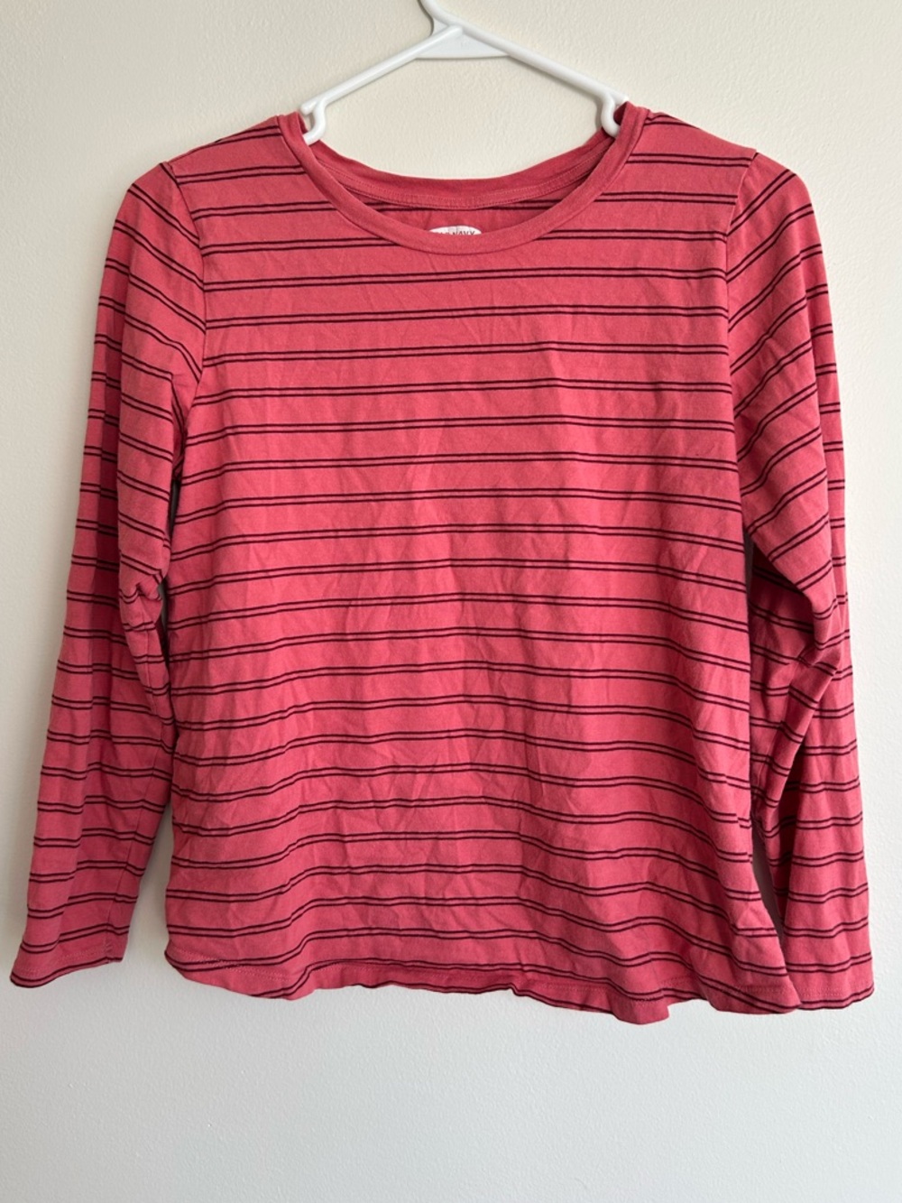 Old Navy Striped 3/4 Length Sleeve Tee - Pink